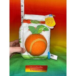 Bark Box Fresh Squeezed OJ Tropicanine Orange Juice Medium Dog Toy